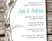 VINTAGE TREE Initials Couples Shower Bridal Shower Invitation - You Print, DIY, Digital File Il_170x135