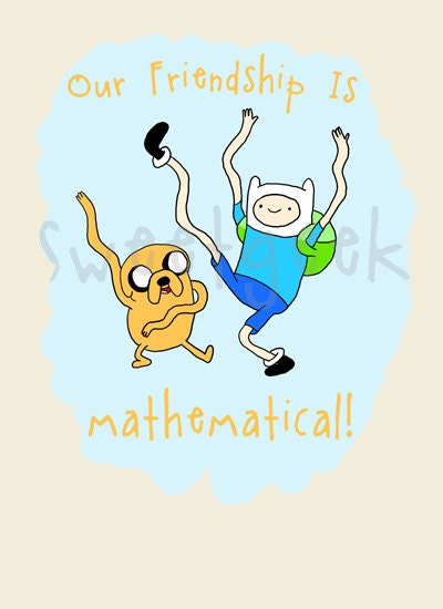 Adventure Time Friendship Card