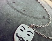 Guy Fawkes Mask V for Vendetta Pendant Necklace