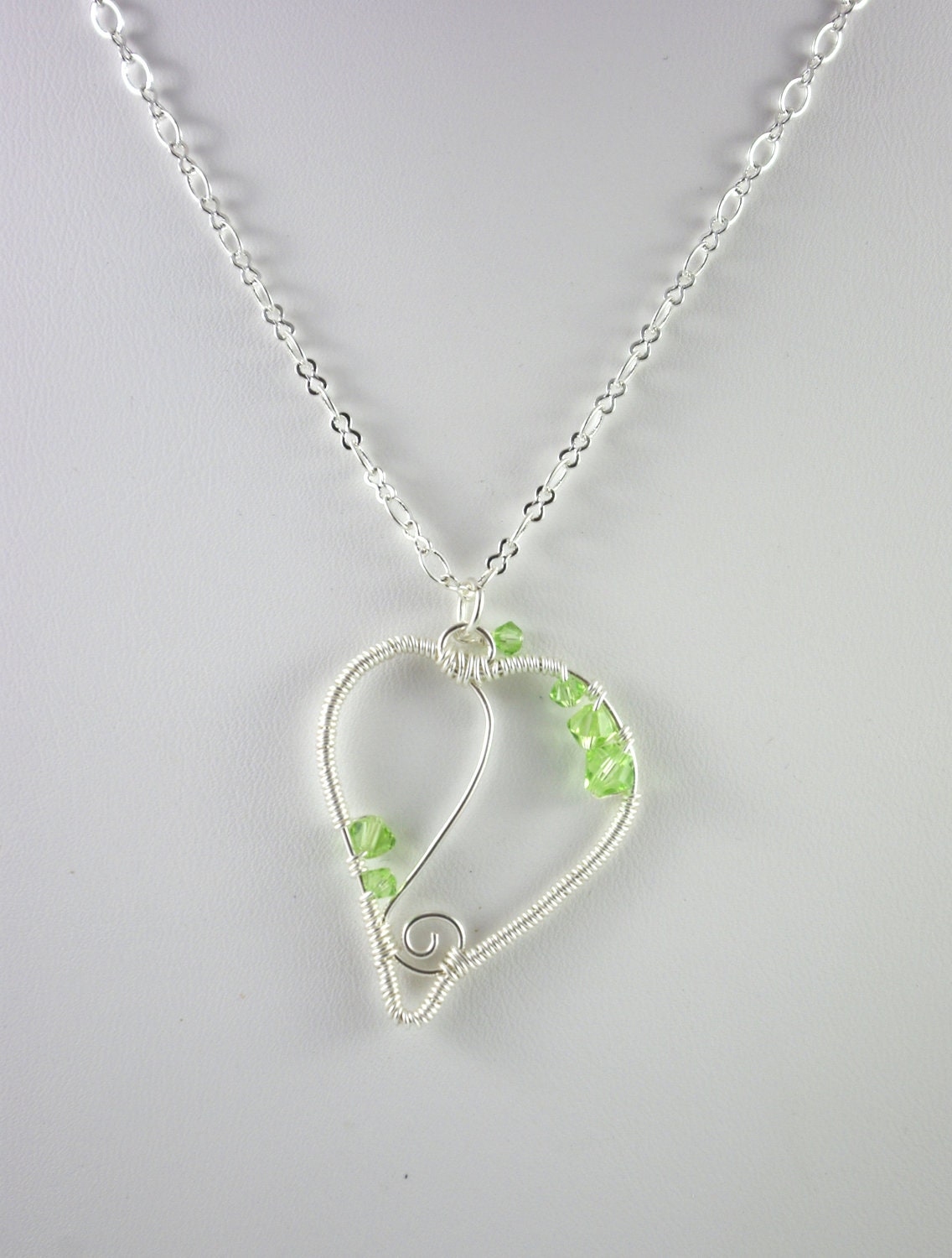 Wire Wrapped Leaf Necklace by Michelle