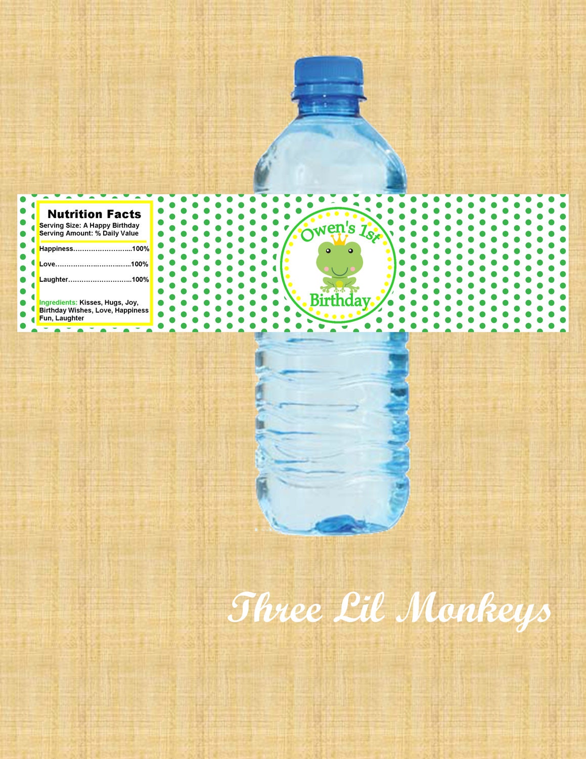 Frog Water Bottle Labels Il_170x135