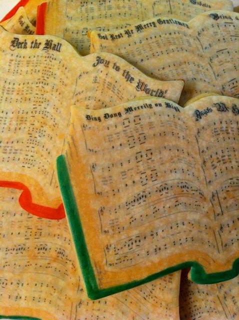 Bookookies - Caroling Cookies - Pre-Printed Frosting Sheet
