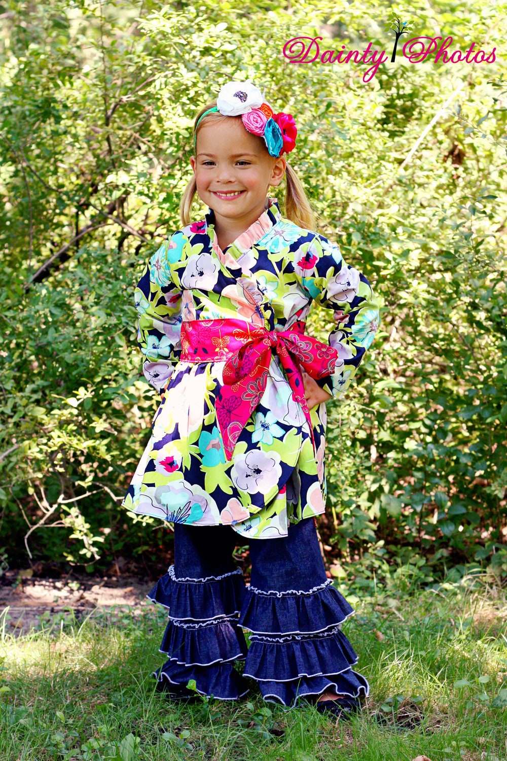 Willow's Wrap Jacket PDF Pattern Sizes 6/12 mos to size 8