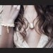 wedding bridal necklace  large white  jade stone large big  pendant golden frame long chain fashion israel jewelry