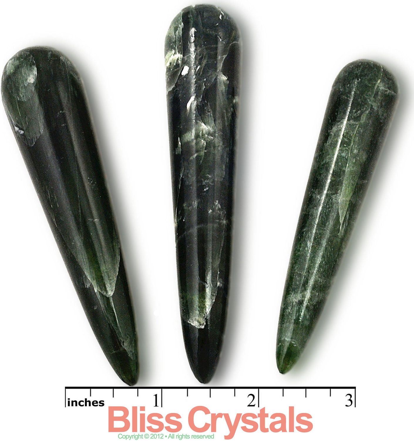 1 Rare GREEN KYANITE Wand - Polished Crystal, Healing, Massage, Feng Shui, Reiki, Meditation, Gem, Gemstone, Stone, Natural, Positive Energy