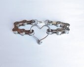 Bicycle Jewelry  Chain and Spoke Heart Bracelet Bikes Bicycle Accessories Sports