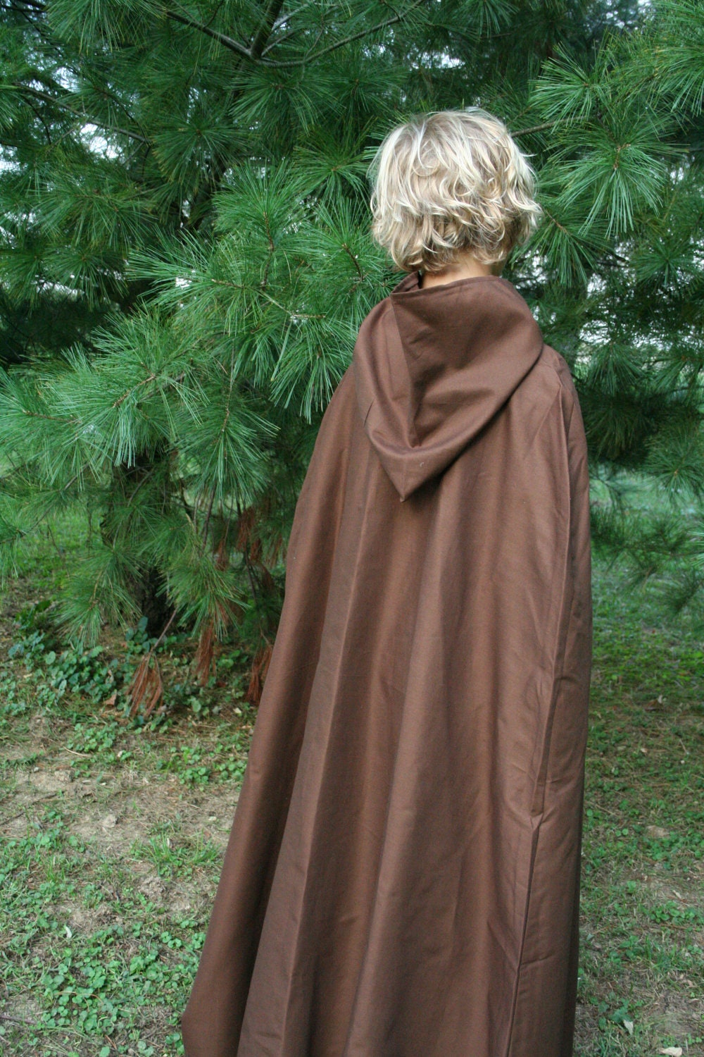 Hooded Cloak - Youth, Dark Brown