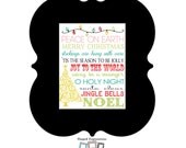 8x10 printed holiday subway art for each month of the year plus a birthday in one of our 8x10 PAINTED frames