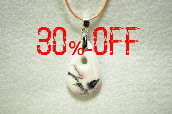 Porcelain choker necklace white ceramic jewelry small size pendant necklace broken china charm oriental style for women