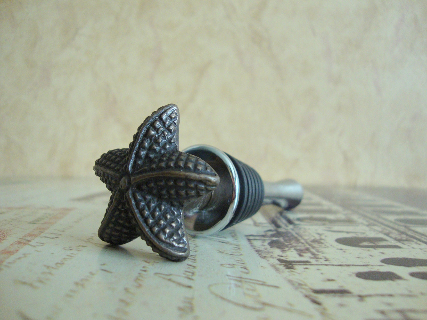 Wine Bottle Stopper - Starfish Wine Stopper
