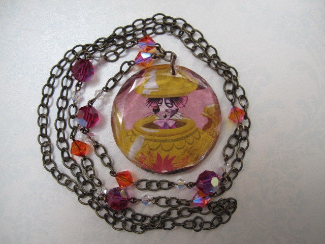 Mad Tea Party - Door Mouse Necklace