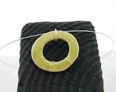 Hand Thrown Chartreuse Pendant