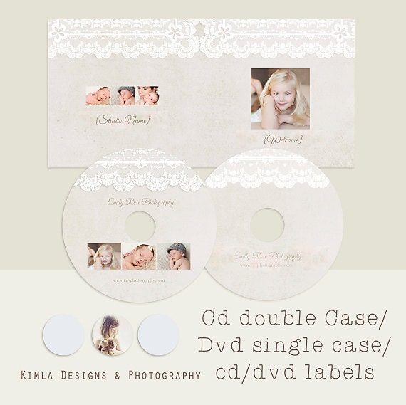 Cd Double Case, dvd Single Case, 2 cd/dvd Labels, Pink Powder, psd templates