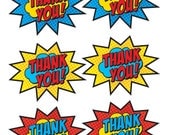 PC Superhero Thank You Labels/Tags (printables)