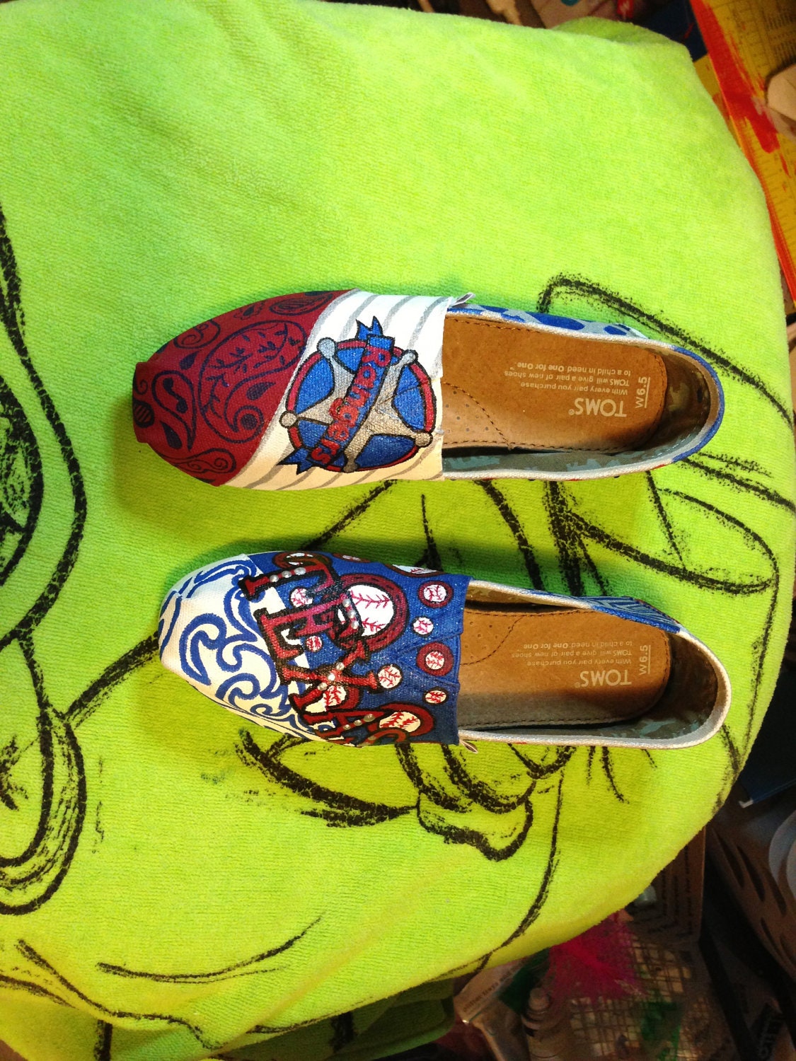 Texas Rangers Toms Shoes