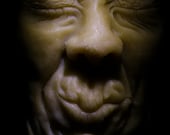 Macabre Wax Face Gothic Horror Moody Creepy Spooky Dark Portrait Digital Fine Art Print "Hiding XXV"