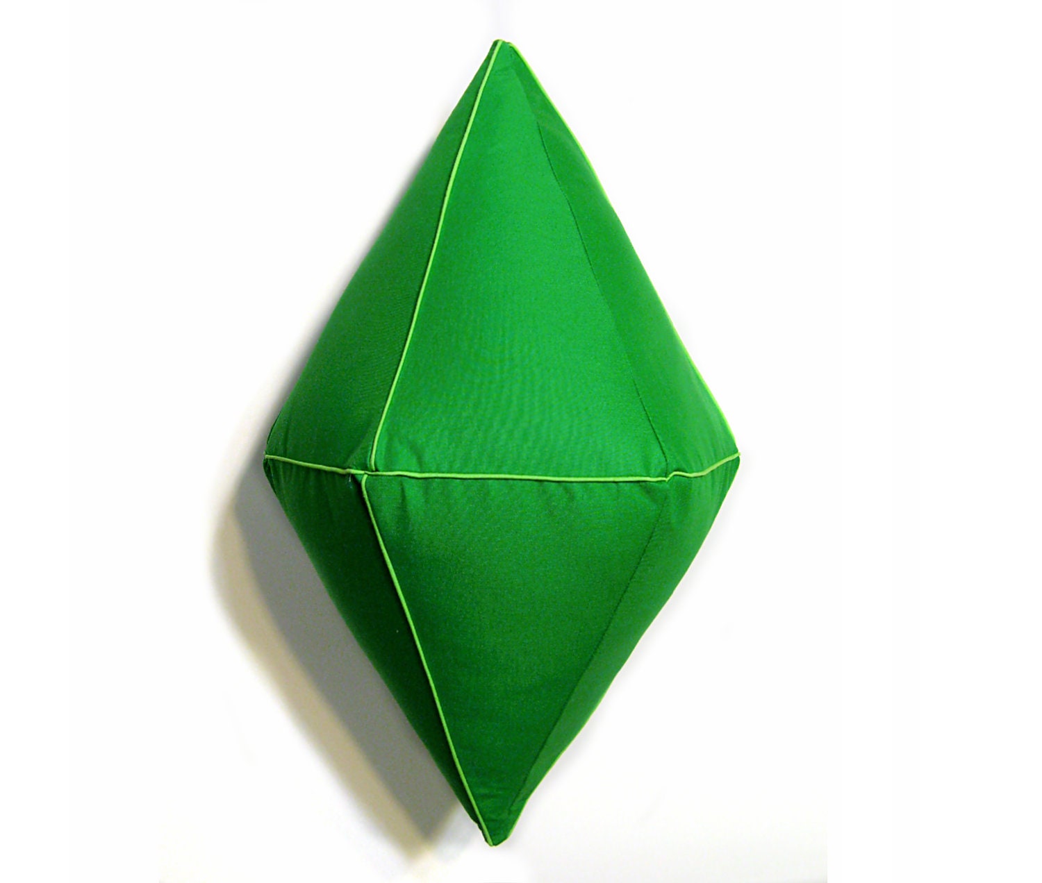The Sims Inspired Emerald Green Plush PlumBob, Decorative Pillow