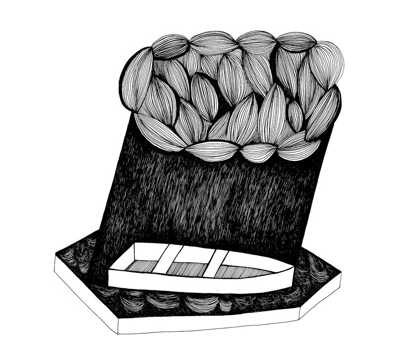 Rainstorm 8x10 Print of Original Pen and Ink Illustration