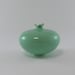 Modern Minimalist Pomegranate Ceramic Vessel in Green