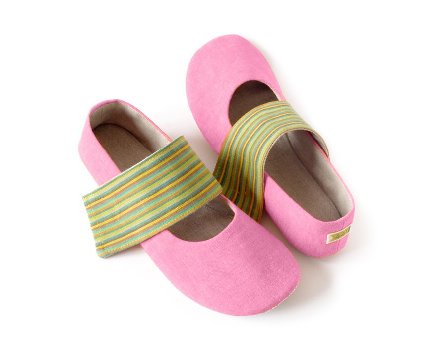 pink ballet flats