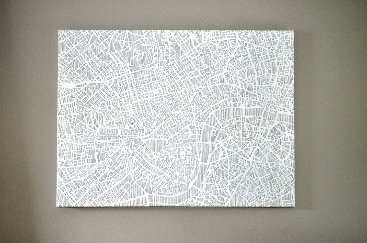 london stretched canvas print, 24"x18" READY TO SHIP