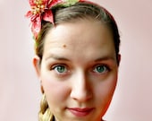 Pretty Poinsettia - festive sparkly holiday headband