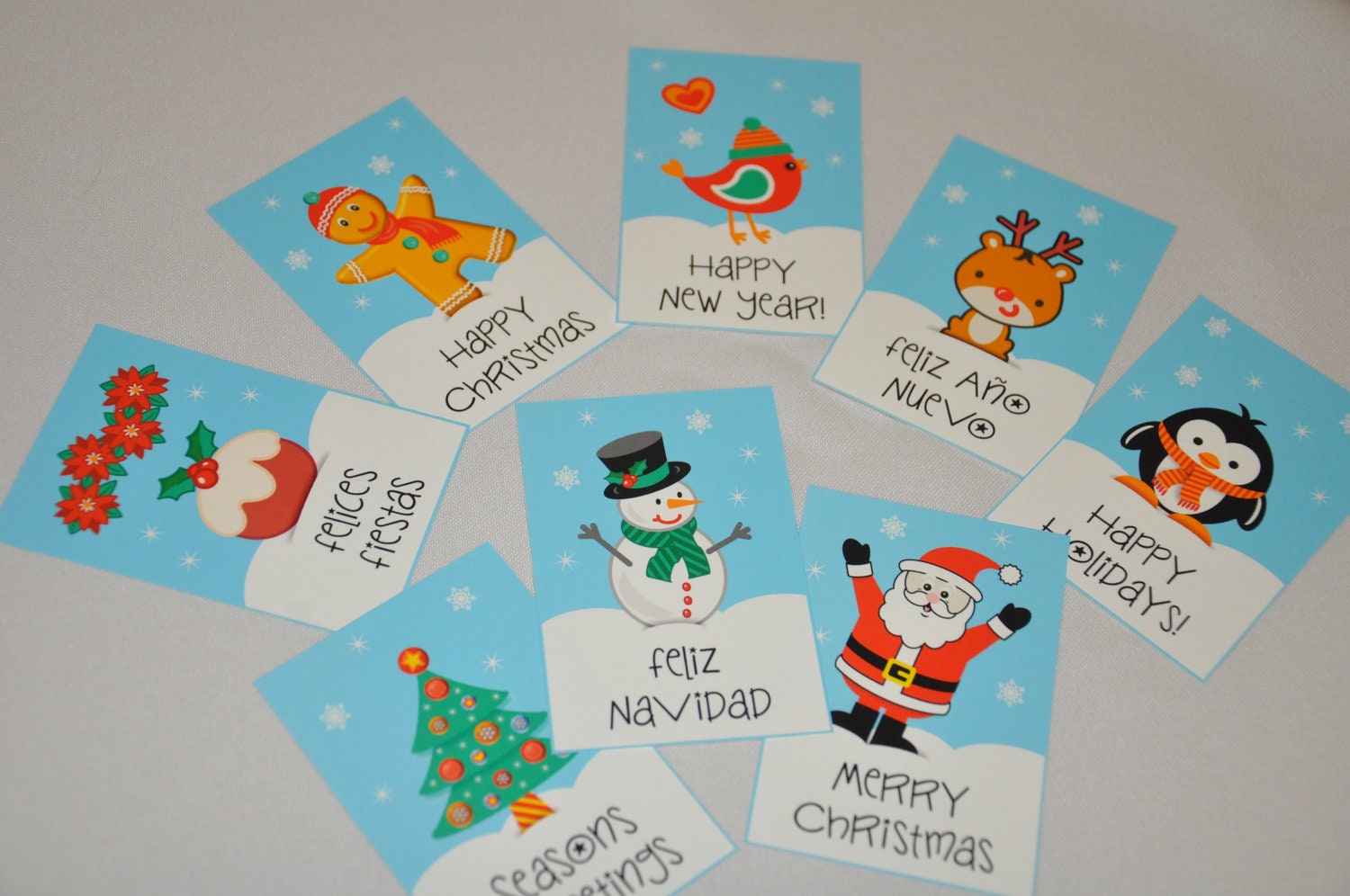 Let it Snow Christmas New Year gift tags and cards - Text EDITABLE by you - pdf printable DIY craft - INSTANT Download