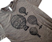 Hot Air Balloon T-Shirt - Vintage Balloons American Apparel Mens American Apparel Shirt - Available in sizes S, M, L, XL