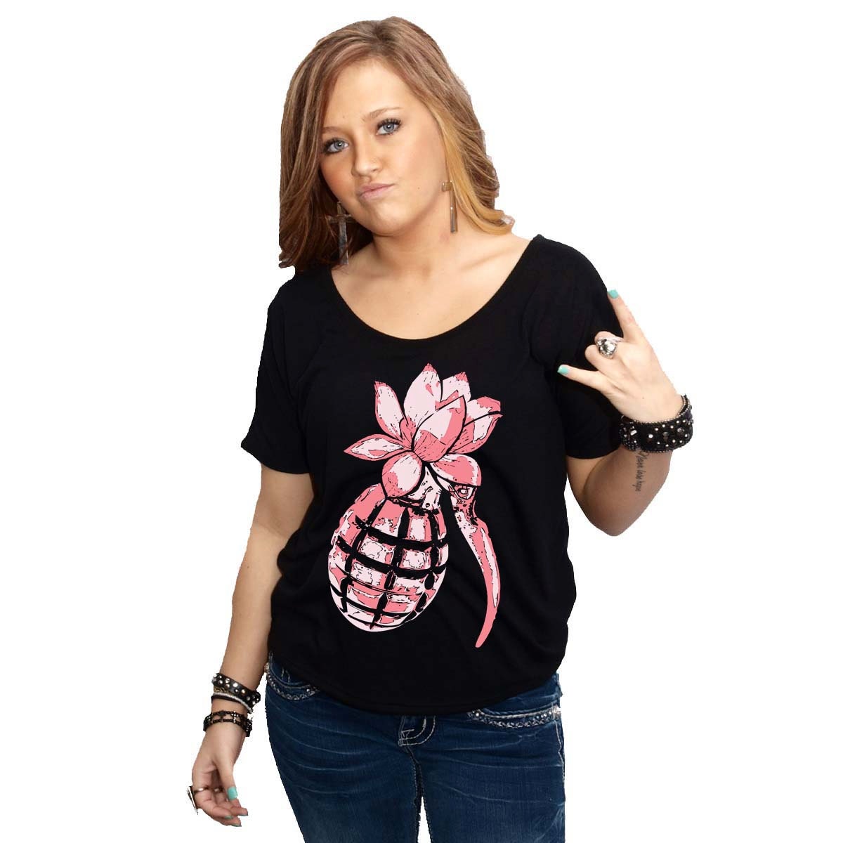 Lotus Grenade Bella Flowy Simple T-shirt