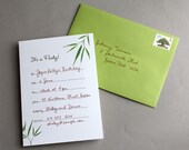 Bamboo Fill-In Invitations Set of 10