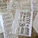 days of week, small, clear unmounted stamp set