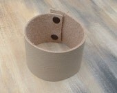 Soft Leather 1 1/2" Cuff Wristband Bracelet