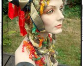Temecula Sunrise- freeform crochet hat OOAK