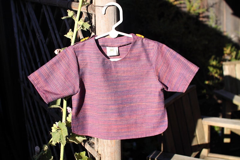 French PDF Pattern - Chemise bébé Bohème - Tailles 12, 18 et 24 mois