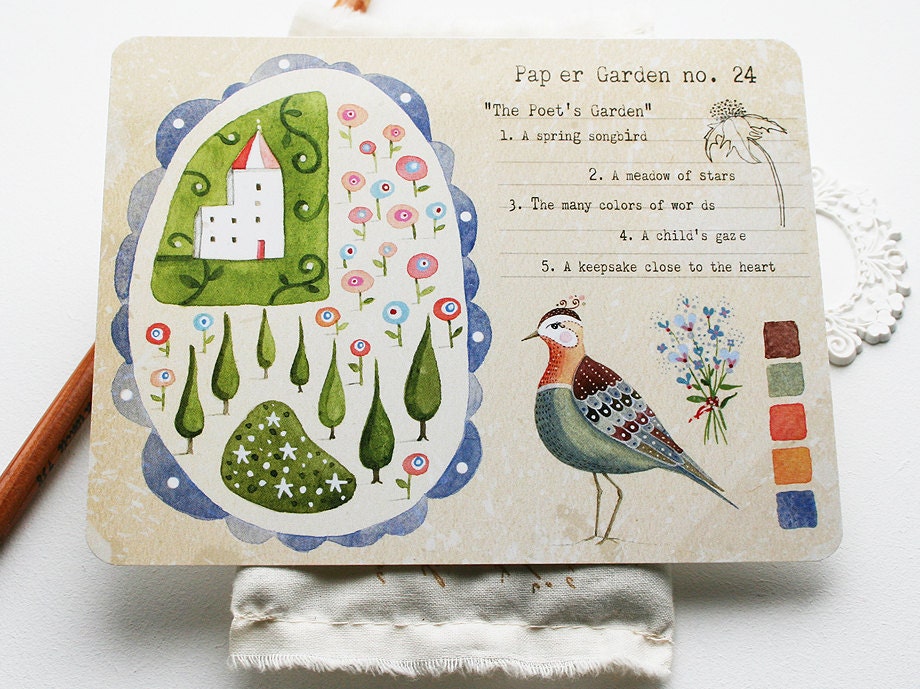 The Poet's Garden - Postcard Set