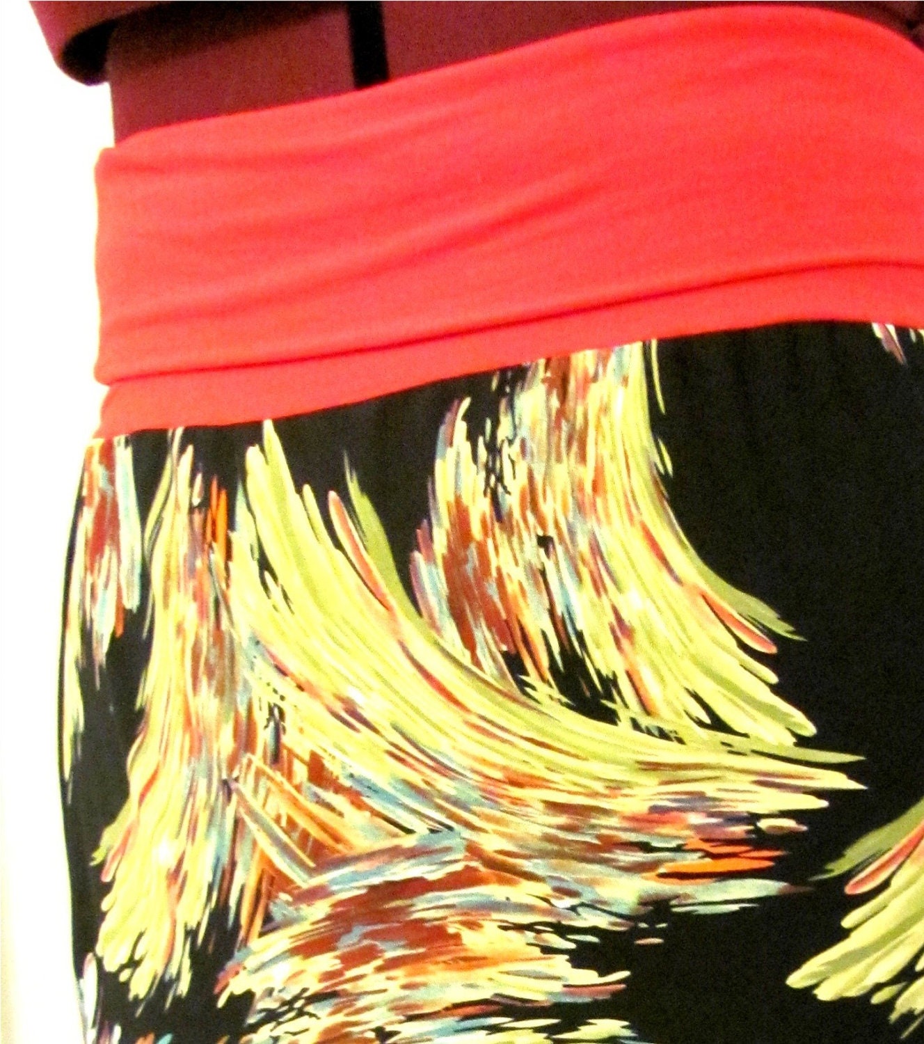 Jersey Pencil Tube Skirt Stretch Dress Plus Size 2X