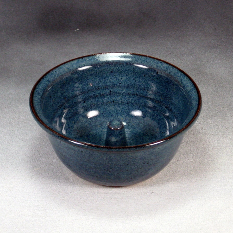 Blue Apple Baker Handthrown Stoneware Pottery 2