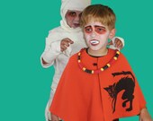 Black Cat Halloween Cape - small