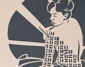 Paper cuts (1) silkscreen on paper