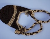 Earflap Hat (for newborns and young babies)-- (great photography prop)-- in stock, SHIPS next business day