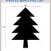 Simple Christmas Tree Chalkboard Wall Decal
