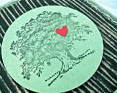 Anniversary retirement birthday card stamped tree masculine handmade blank stationery greeting card home