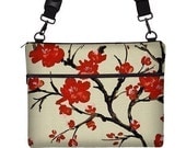 SALE 15 inch Laptop Bag for MacBook Pro 15" Case Sleeve Cover Mac Laptop Messenger Bag with Strap Asian Cherry Blossom (RTS)