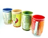 One Handmade Desk Organizer - Art Pottery Tumbler or Vase /  Pencil or Toothbrush Holder