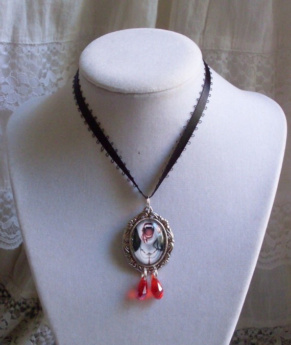 BITE ME--Vampire Necklace or Brooch