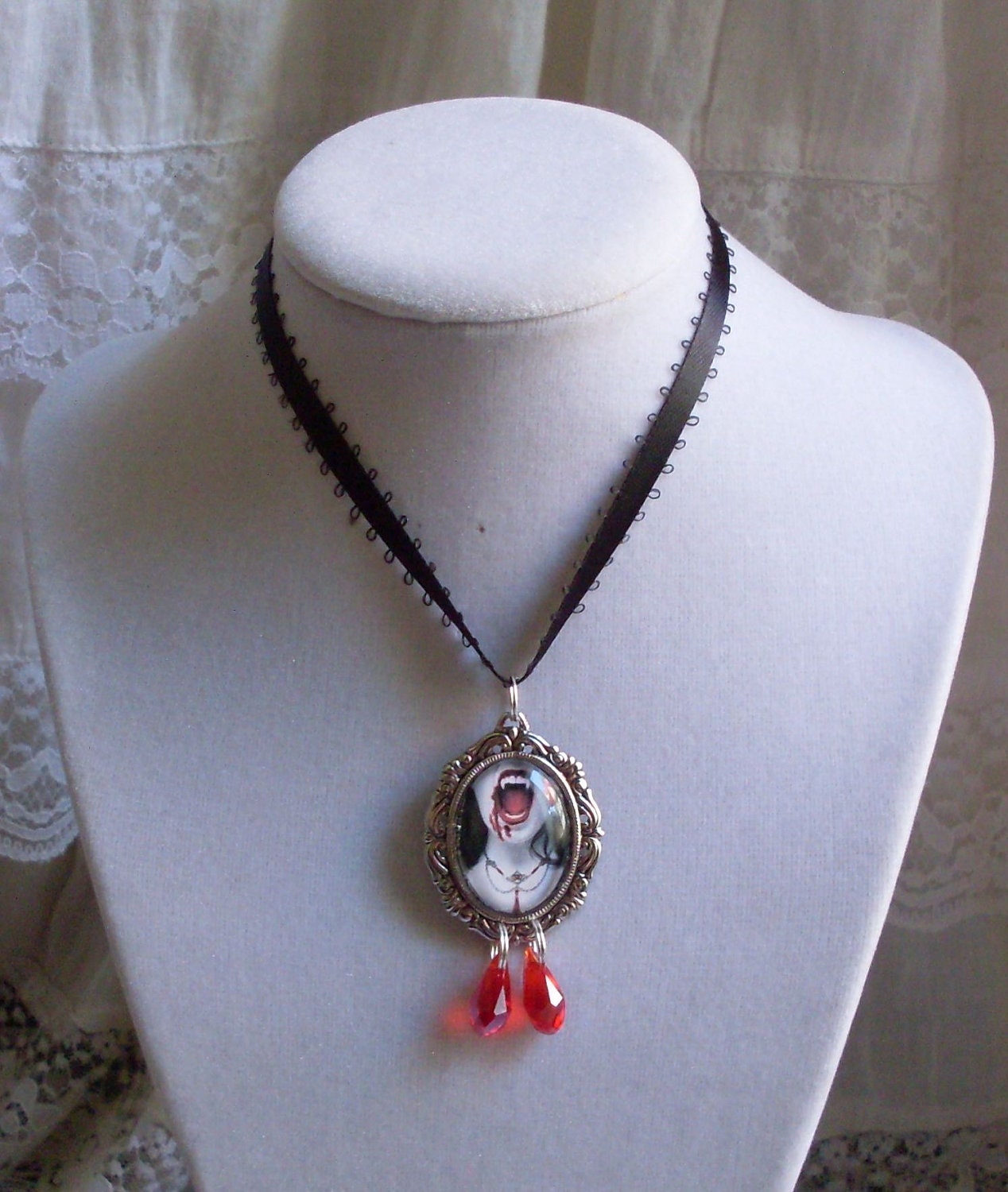 BITE ME--Vampire Necklace or Brooch