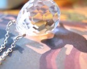 Crystal Drop on Sterling Silver