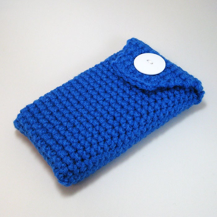 Nintendo 3DS / DSi / DS Lite Case - Blue with White Button