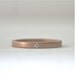 Rose Gold Ring - Diamond & 18 Karat Rose Gold - Modern Engagement Ring - Matte Finish - Simple Wedding Band