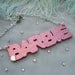 Glittery Pink BARBIE Necklace